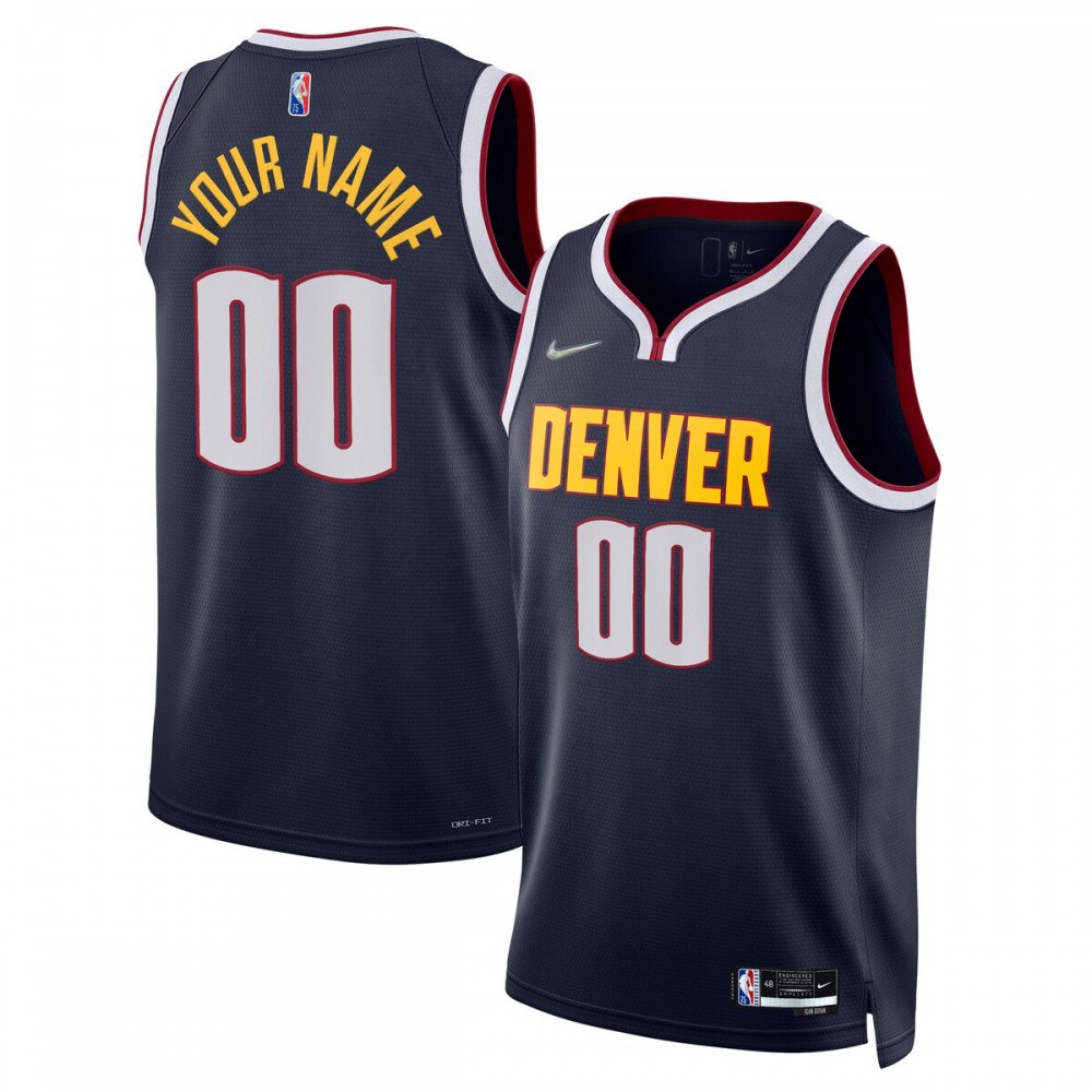 Denver Nuggets 2021/22 Diamond Swingman Custom Jersey - Icon Edition - Navy-Pro Kit Vault | Brand New 26/27 Sports Jerseys